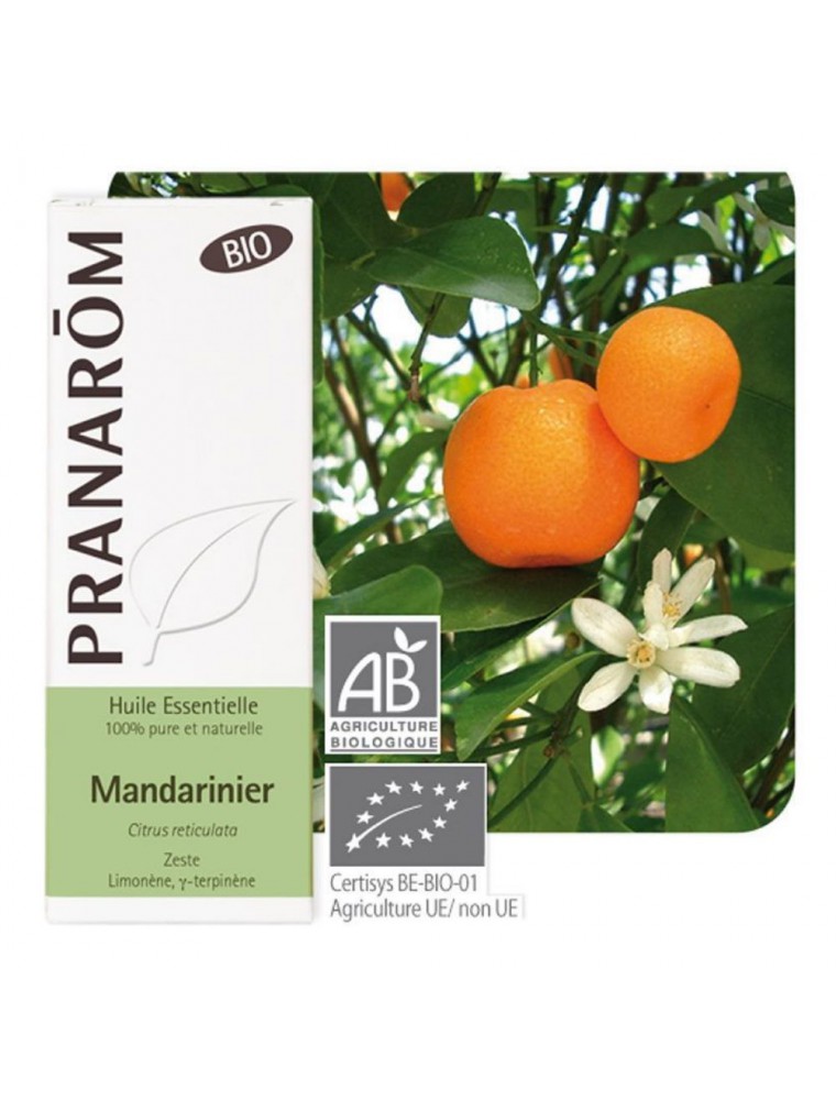 Image principale de la modale pour Mandarine Bio - Huile essentielle Citrus reticulata 10 ml - Pranarôm