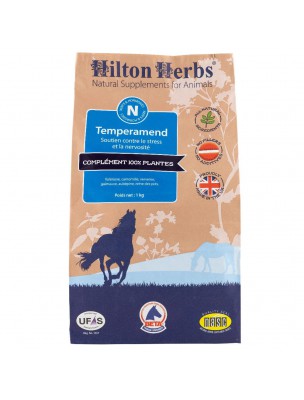 Image de Temperamend - Stress et Nervosité des chevaux 1 Kg - Hilton Herbs depuis Solutions naturelles contre le stress et le mal de transport des animaux