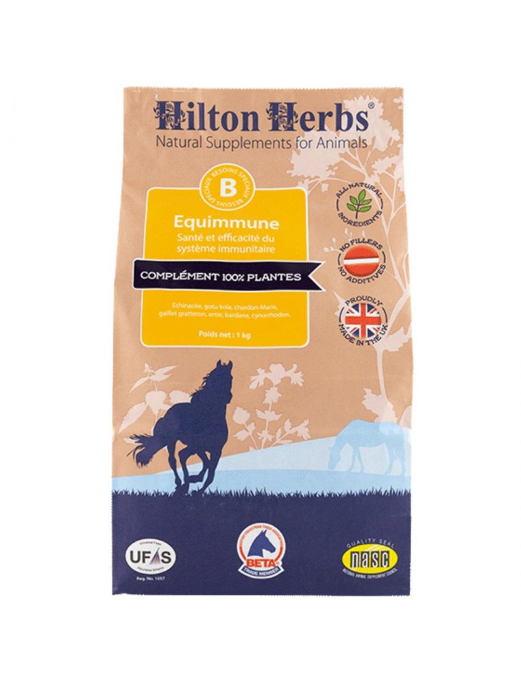 Image principale de la modale pour Equimmune - Système immunitaire des chevaux 1 Kg - Hilton Herbs