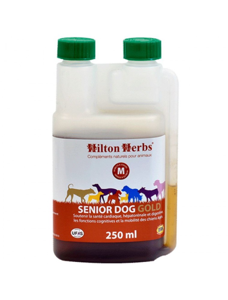 Image principale de la modale pour Senior Dog Gold - Santé du chien âgé 250ml - Hilton Herbs