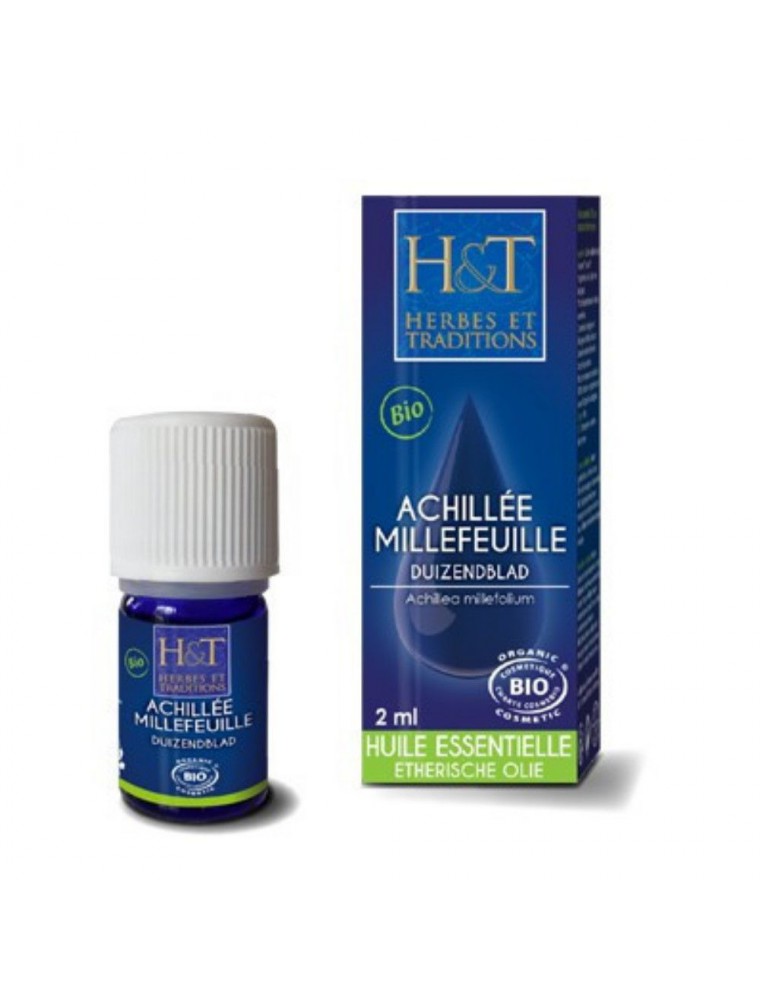 Achillée Millefeuille Bio - Huile essentielle d'Achillea Millefolium 2 ml - Herbes et Traditions Achillée Millefeuille Bio - Huile essentielle d'Achillea Millefolium 2 ml - Herbes et Traditions