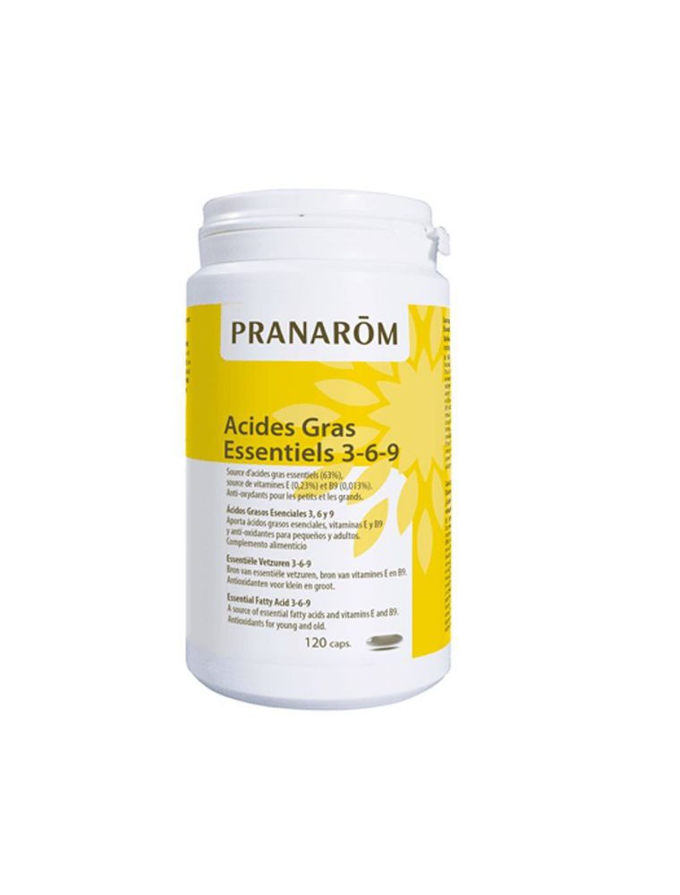 Acides Gras essentiels 3, 6, 9 - 120 capsules - Pranarôm Acides Gras essentiels 3, 6, 9 - 120 capsules - Pranarôm
