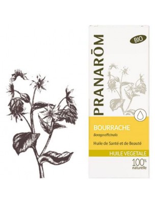 Image de Bourrache Bio - Huile végétale Borago officinalis 50 ml - Pranarôm via Argan Bio - Huile d'Argan 50ml - Pranarôm