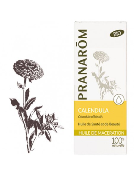 Image principale de Calendula (Souci) Bio - Huile végétale Calendula officinalis 50 ml - Pranarôm