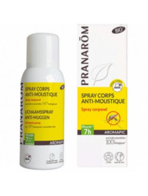 Image de Spray anti-moustiques Aromapic Bio - Répulsif corporel 75 ml - Pranarôm depuis Phytothérapie pour se protéger contre les parasites