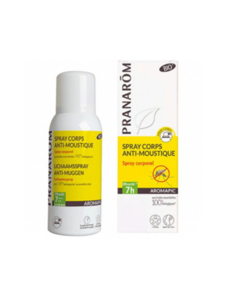 Spray Corps anti-moustiques Aromapic Bio - Répulsif corporel 75 ml - Pranarôm