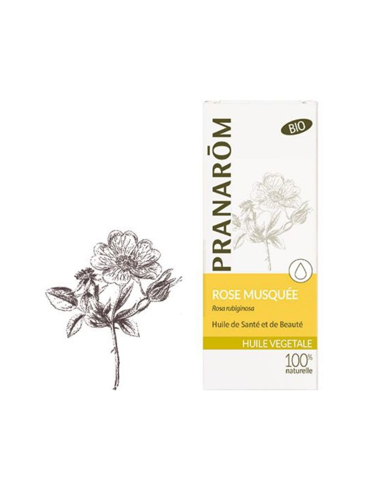 Rose musquée Bio - Huile végétale Rosa rubiginosa 50 ml - Pranarôm