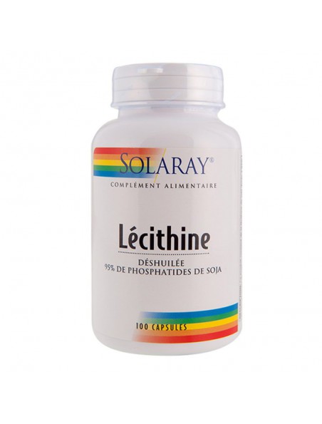 Lécithine deshuilée - Minceur 100 capsules - Solaray