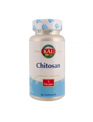 Image de Chitosan 750 mg - Digestion 30 capsules - KAL depuis Buy the products Kal at the herbalist's shop Louis