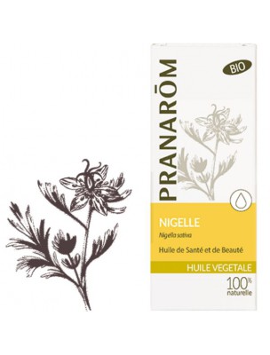 Image de Nigelle Bio - Huile végétale Nigella sativa 50 ml - Pranarôm via Huile essentielle de Gaulthérie odorante Bio - 10 ml - Pranarôm