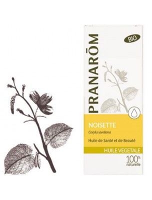 Image de Noisette Bio - Huile végétale Corylus avellana 50 ml - Pranarôm via Huile essentielle Camomille allemande (matricaire) - Pranarôm