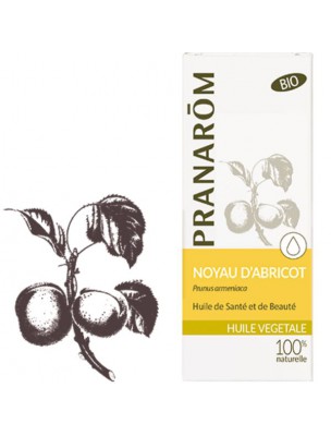 Image de Noyau d'abricot - Huile végétale Prunus armeniaca 50 ml - Pranarôm via Huile végétale Noyaux d'Abricot Bio 100 ml - Propos Nature