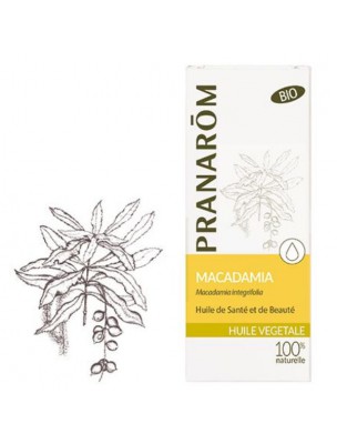 Image de Macadamia Bio - Huile végétale vierge Macadamia integrifolia 50 ml - Pranarôm via Cèdre de Virginie 10ml - Pranarôm