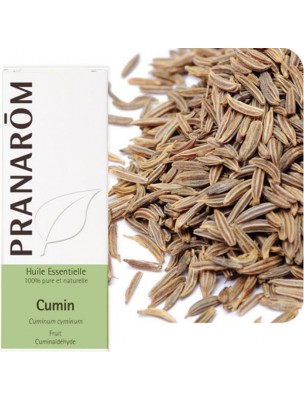 Image de Cumin - Huile essentielle Cuminum cyminum 5 ml - Pranarôm via Cumin Bio - Graines 100g | Cuminum cyminum L. - Tisane
