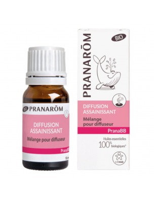 Image de Pranabb Assainissant - Mélange pour diffuseur 10 ml - Pranarôm via Achetez Phytaromasol - Spray assainissant 150 ml - Dietaroma