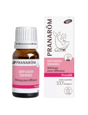 Image de Pranabb Diffusion Sommeil pour les bébés 10 ml - Pranarôm depuis Synergies d'huiles essentielles favorisant le sommeil