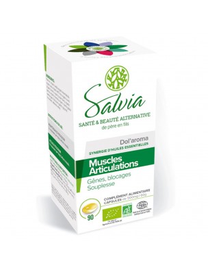 Image de Dol'aroma Bio - Muscles et Articulations 90 capsules d'huiles essentielles - Salvia depuis Capsules d'huiles essentielles naturelles
