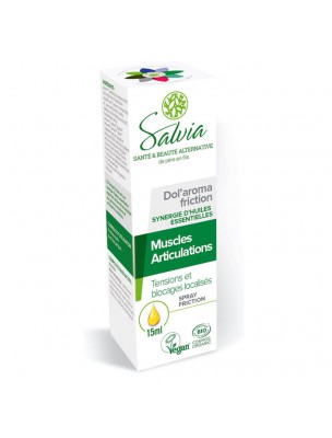 Image de Dol'aroma Friction Bio - Muscles and Joints 15 ml Spray - Salvia depuis Synergies of essential oils for joints