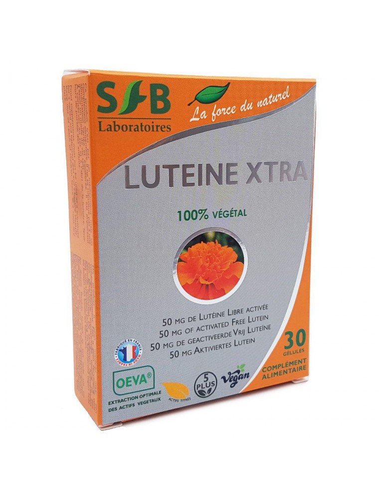 Image principale de la modale pour Lutéine Xtra 50 mg  - Vision 30 gélules - SFB Laboratoires