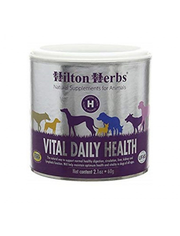 Image principale de la modale pour Vital Daily Health - Santé optimale du chien 60g - Hilton Herbs