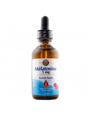 Image de Mélatonine liquide 1 mg - Sommeil 55 ml - KAL via Nocta Plus Mélatonine - Sommeil 40 comprimés - Dietaroma