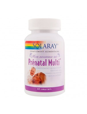 Image de Prénatal Multi - Grossesse et Allaitement 60 comprimés - Solaray via Solgar Prenatal Nutrients - Vitamines pour Femmes enceintes et allaitantes