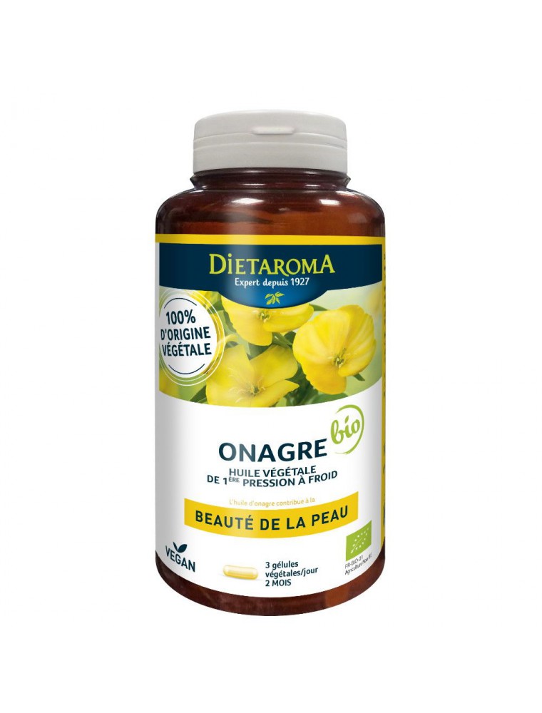 Onagre Bio - Beauté de la Peau 180 gélules - Dietaroma Onagre Bio - Beauté de la Peau 180 gélules - Dietaroma