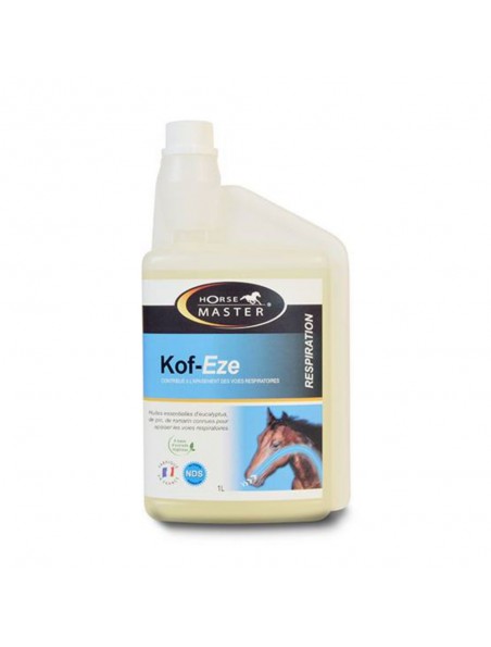 Achetez Kof-Eze - Soutien les voies respiratoires des chevaux 1L - Horse Master à l'herboristerie Louis Image principale de Kof-Eze - Soutien les voies respiratoires des chevaux 1L - Horse Master