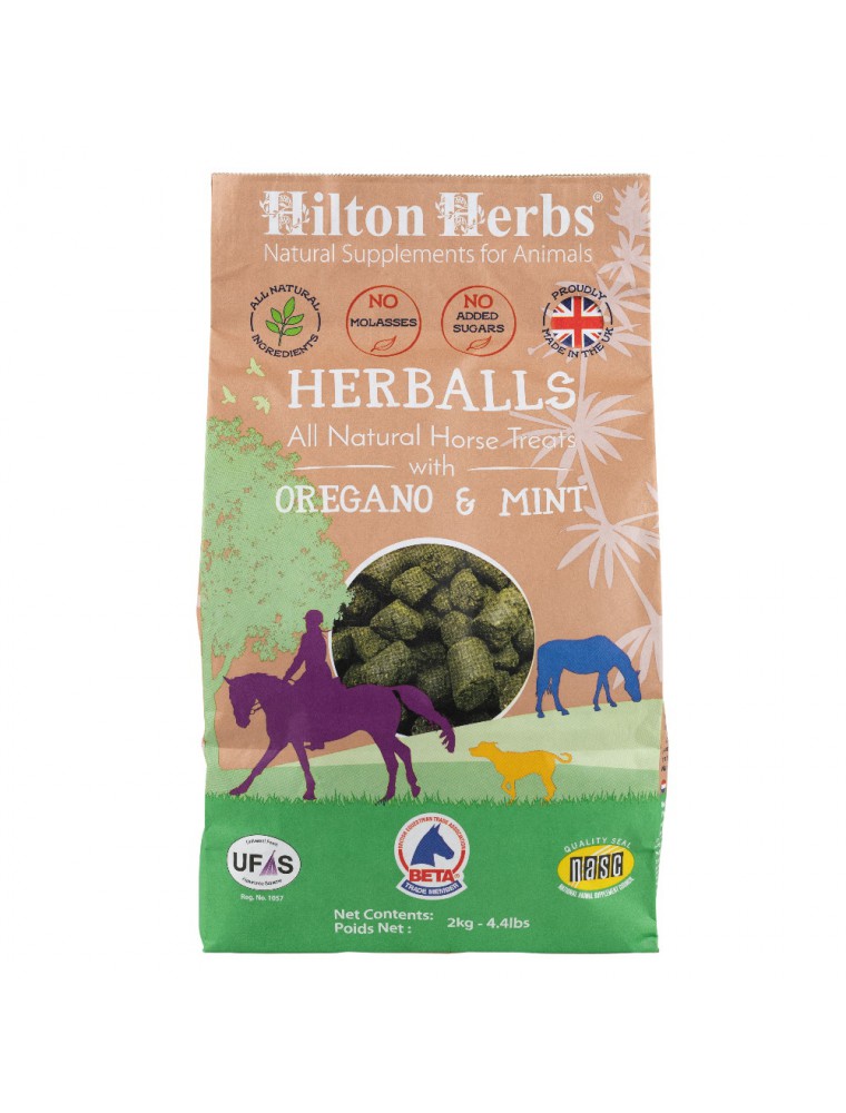 Image principale de la modale pour Herballs - Friandise naturelle pour chevaux 2kg - Hilton Herbs