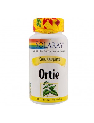 Image de Ortie 450 mg - Purification et Articulations 100 capsules végétales - Solaray via Solaray Hair Nutrients - Cheveux 60 capsules