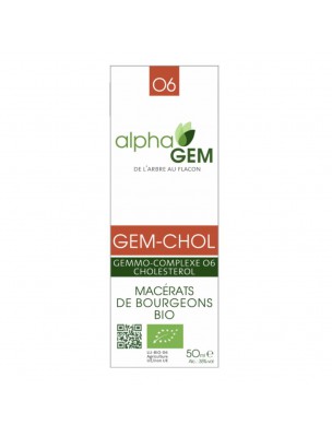 Image de Gem-Chol Complexe n°06 Bio - Cholestérol 50 ml - Alphagem via Artichaut sauvage Bio - Herbiolys