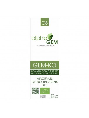 Image de Gem-Ko Complex n°08 Organic - Concentration 50 ml - Alphagem depuis Buy our supplements for Memory and Concentration