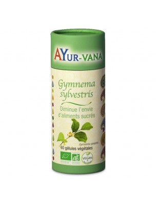 Image de Gymnema sylvestris Bio - Glycémie normale 60 gélules - Ayur-Vana depuis PrestaBlog