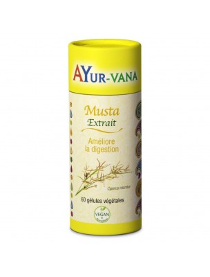 Image de Musta - Digestion 60 gélules - Ayur-Vana depuis Commandez les produits Ayur-vana à l'herboristerie Louis