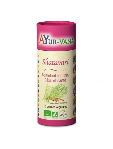 Image principale de Shatavari Bio - Stimulant féminin 60 gélules - Ayur-Vana