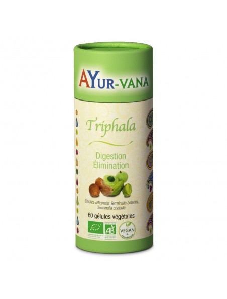 Triphala Bio - Digestion et Elimination 60 gélules - Ayur-Vana