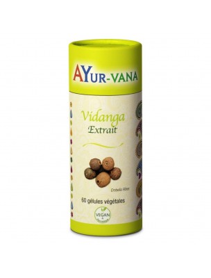 Image de Vidanga - Défenses naturelles 60 gélules - Ayur-Vana via Shampooing Solide Ayurvenat 50g - Ayurvenat