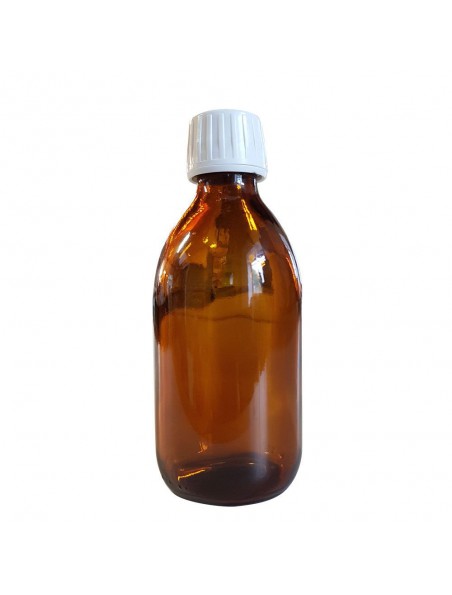 Image principale de Flacon en verre brun de 250 ml avec compte-gouttes