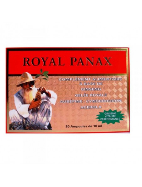 Achetez Royal Panax - Dynamisant général 20 ampoules - Nutrition Concept à l'herboristerie Louis Image principale de Royal Panax - Dynamisant général 20 ampoules - Nutrition Concept