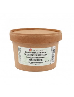 Image de Emulsifier for day cream - "Montanov" oil in water 50g - Bioflore via Buy 100 ml translucent jar for creams and
