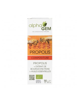 Image de Propolis Compositum Bio - Immunité 50 ml - Alphagem via Pinda Tailam - Huile Ayurvédique 100 ml - Samskara