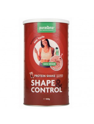 Image de Shape et Control Vegan Chocolat - Aide minceur en poudre 350g - Purasana via Purasana - Poudre Shape & Control Vegan Fraise Framboise 350g