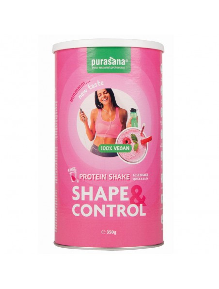 Image principale de Shape et Control Vegan Fraise Framboise - Aide minceur en poudre 350g - Purasana