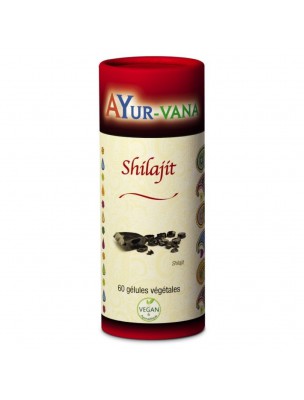 Image de Shilajit - Détox et Vitalité 60 gélules - Ayur-Vana via Acugem Terre Bio - Intersaisons 50 ml - Alphagem