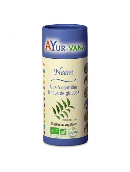 Image principale de Neem Bio - Glycémie normale 60 gélules - Ayur-Vana