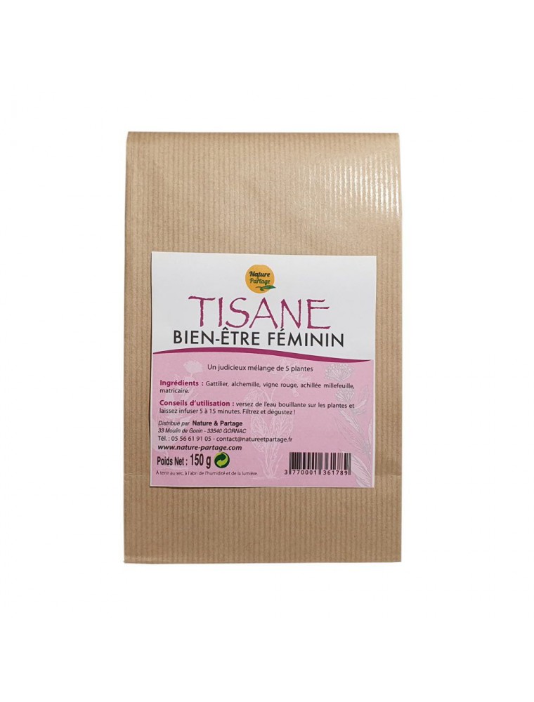 Image principale de la modale pour Tisane Bien-être féminin - Tisane 150 grammes - Nature et Partage 