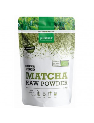 Image de Organic Matcha - Vitality SuperFoods 75g - Purasana depuis Matcha japonais en poudre et en feuilles
