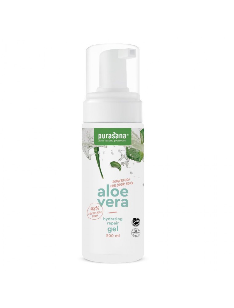Aloe vera Bio - Gel réparateur et hydratant 200 ml - Purasana