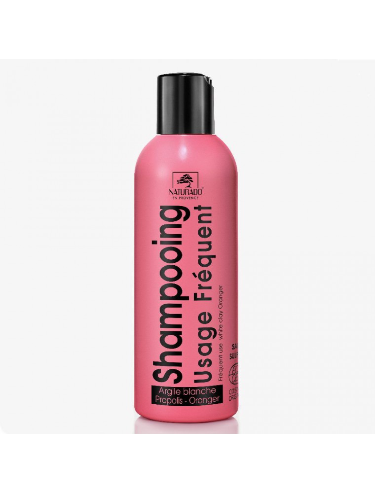 Shampooing Usage fréquent bio - Argile blanche, Propolis et Oranger 200 ml - Naturado