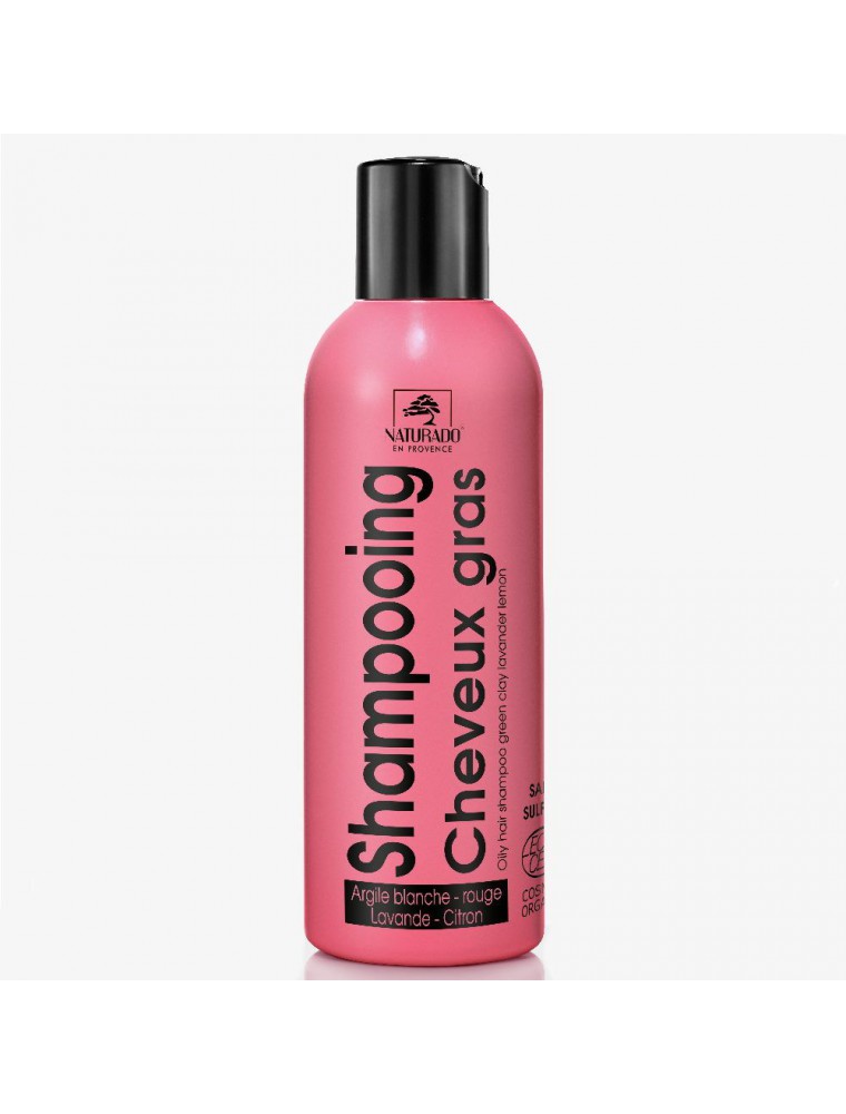 Shampooing Cheveux gras bio - Argile, Lavande et Citron 200 ml - Naturado Shampooing Cheveux gras bio - Argile, Lavande et Citron 200 ml - Naturado